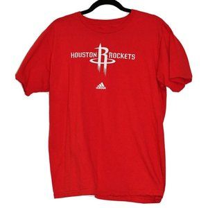 NBA Houston Rockets Men's Large Adidas Jersey Styled Cotton T Shirt